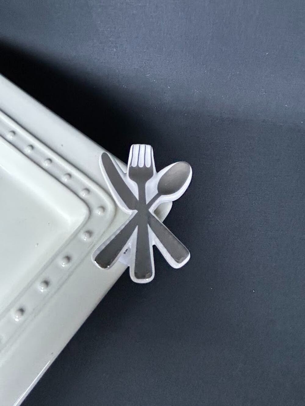 Nora Fleming Bon Appetit A259 Silverware Mini RETIRED NEW Fork Spoon Knife
